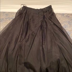 Formal party black skirt